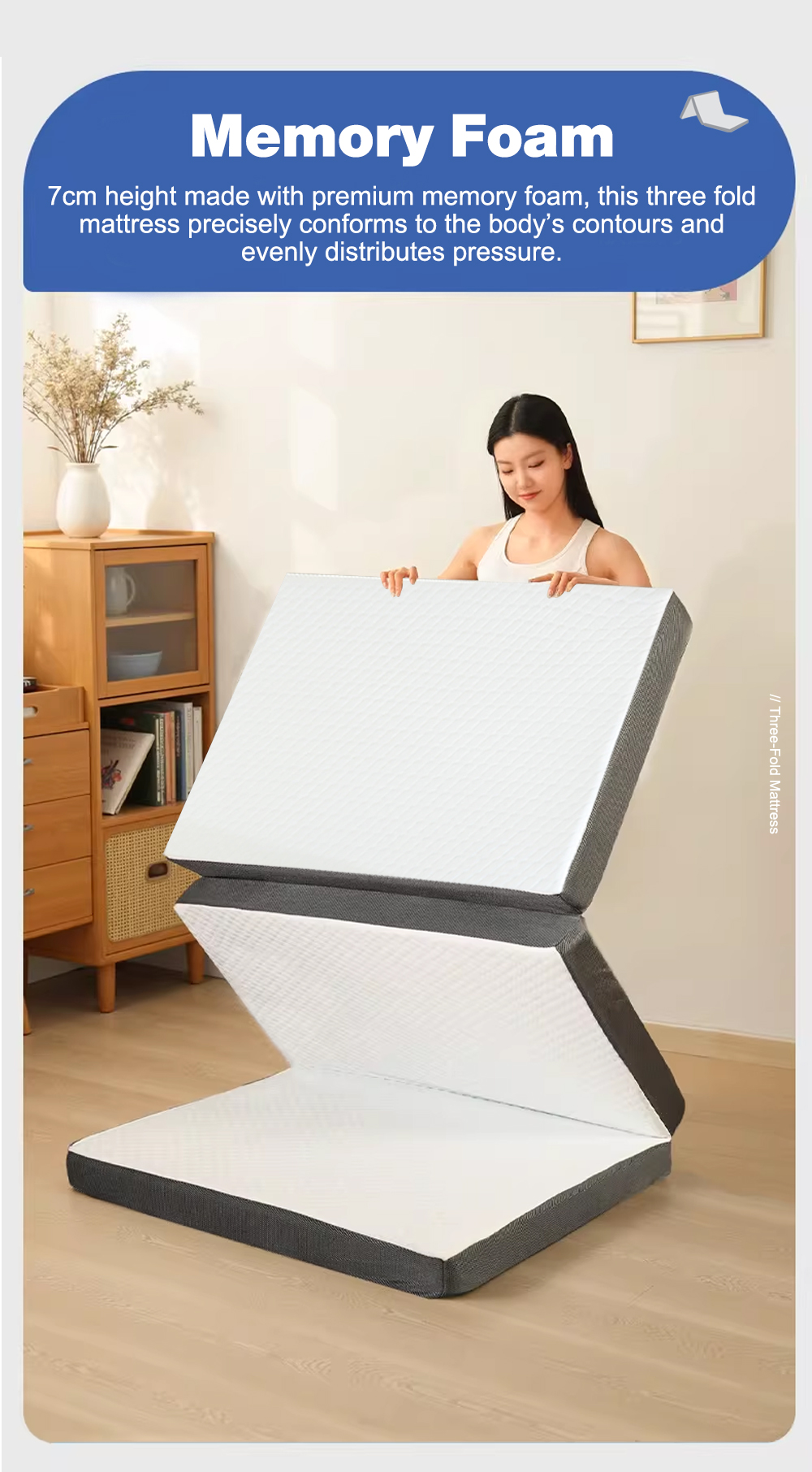 Sweet Home Three Fold Bed Mattress-2